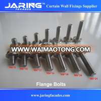 Stainless steel 304 316 Hex head flange bolts with serration DIN6921 M6